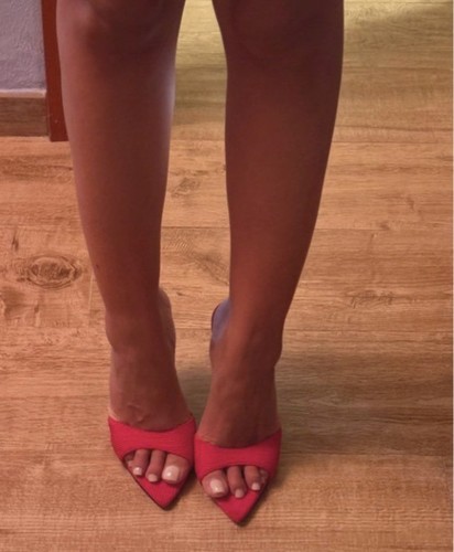 Mules talons aiguilles rouge