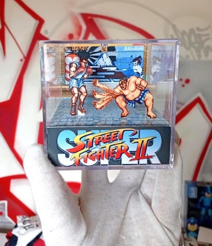 Diorama cube street - diorama, 3d