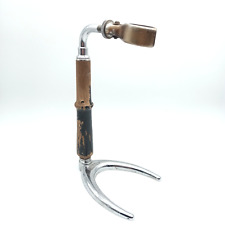 Vintage Antique CONA COFFEE MAKER Stand - Chrome / Wood - 27cm