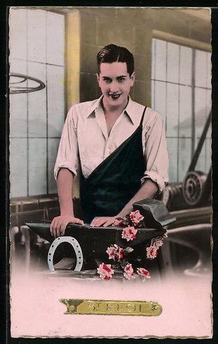 Carte postale forgeron - , sur