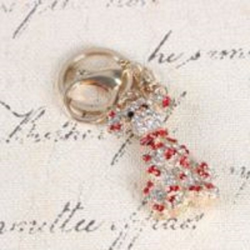 Porte clé chien crystal - porte,