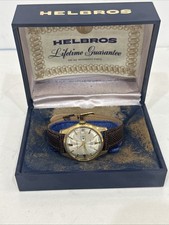 Vintage HELBROS Watch Men's WEST GERMANY SELFWINDING w/ Original Display Box