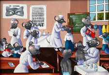 Art naïf Tableau Charlotte