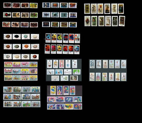 Série timbres adhésifs - série, de