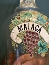 Rare Bouteille Verre Emaillé