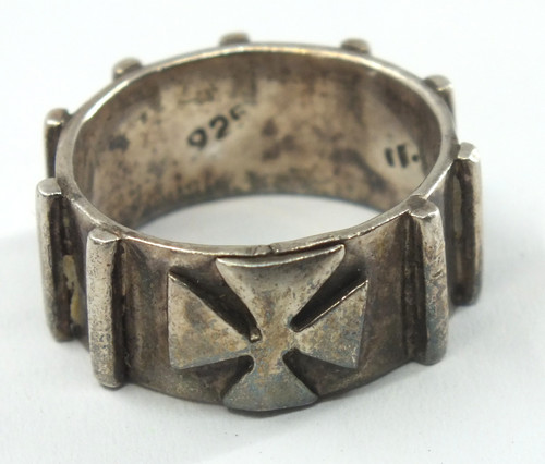 Bague croix fer - bague,