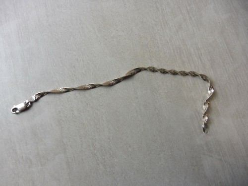 Bracelet maille torsadée en - maille,
