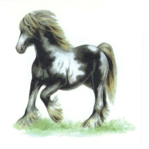 Irish cob horse overglaze - horse,