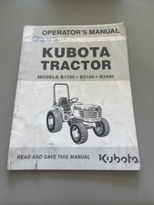 Kubota B1700 B2100 B2400 Tractor Operator’s Manual 