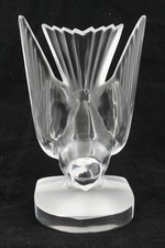 Lalique, Swallow, Satin Crystal Bird, Excellent Condition.