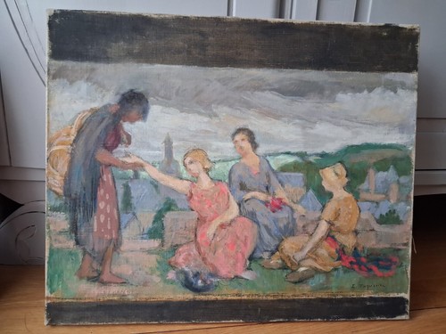 Huile sur toile - , original