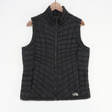 The North Face ThermoBall Trekker Vest Womens Large Black Dinosaur Logo