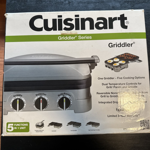 Cuisinart griddler 1 - griddler, 5-in-1