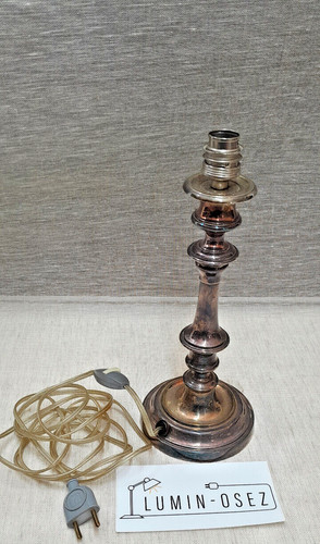 Ancien bougeoir pied - ancien, lampe