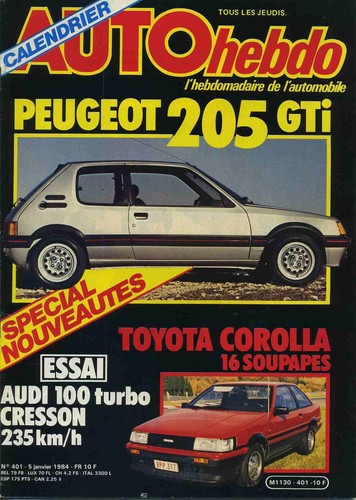 Auto hebdo 401 - auto, 05/01/1984