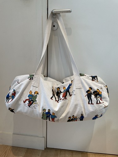 Rare sac baluchon toile tintin - baluchon,