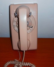 BELL SYSTEM WESTERN ELECTRIC WALL MOUNT ROTARY TELEPHONE DUSTY ROSE PINK 1984