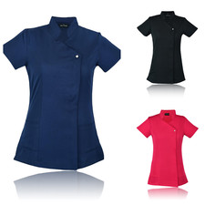 Hairdressing Therapist Tunic Beauty Healthcare Spa Top Nail Salon Work Uniform
