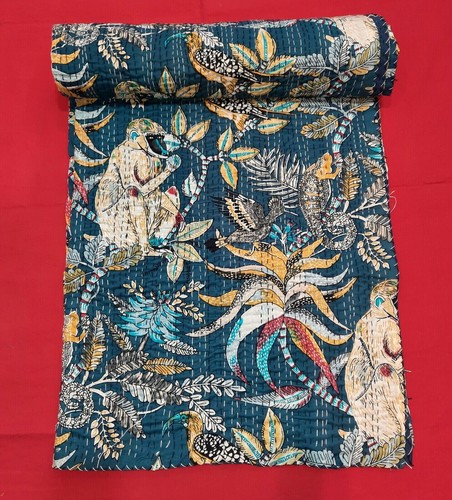 Couvre lit coton kantha - coton,