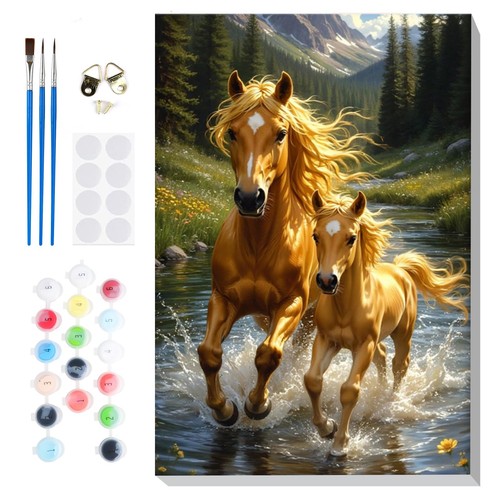 Peinture numero cheval adulte - peinture,