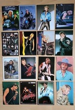 JOHNNY HALLYDAY LOT 16 CARTES POSTALES VINTAGE COLLECTION MUSIQUE 80 90 STAR 