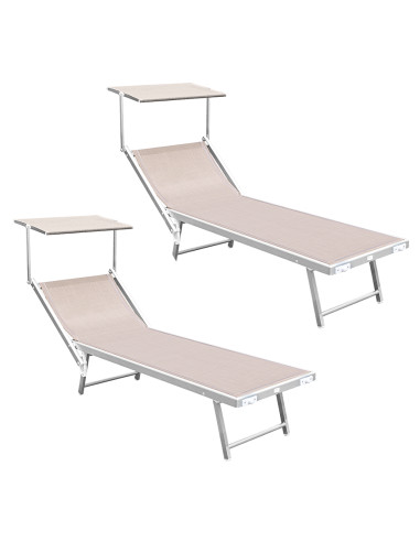 Pcs chaise longue plage - 2,