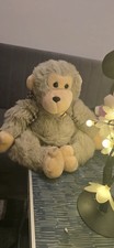 Peluche singe gris vintage
