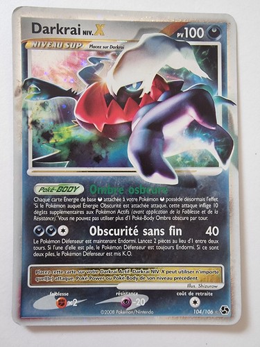 Carte pokémon darkrai niv x - carte, niv.
