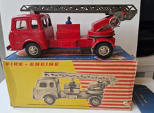 Camion Simca Cargo Pompiers Incendie 2 échelles boite Joustra jouet ancien tôle