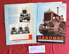 N°16385  L  / tracteur  a chenilles HANOMAG 50 cv  / catalogue en francais