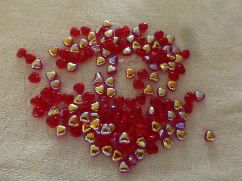 Lot 100 perle en verre - , de