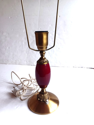 Ancien pied lampe - pied, de