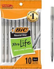 BIC round Stic Xtra Life Black