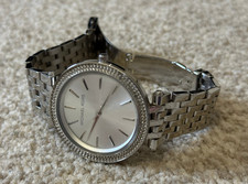 michael kors mk3190 darci silver crystal pave ladies watch