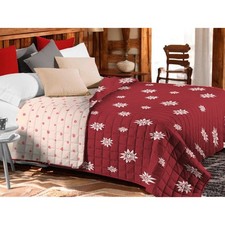 Couvre-lit matelassé rouge «