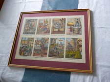old illustration image of spinal in modern frame - postcard