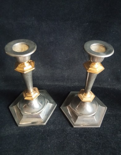 Paire petits bougeoirs - paire,