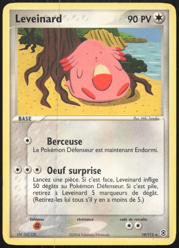 Carte pokémon leveinard - carte,