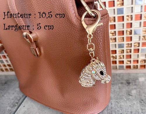 Keychain rhinestone charm - charm, bag