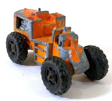 Majorette Tracto-Pelle Orange France Vintage Toy Car Diecast O672