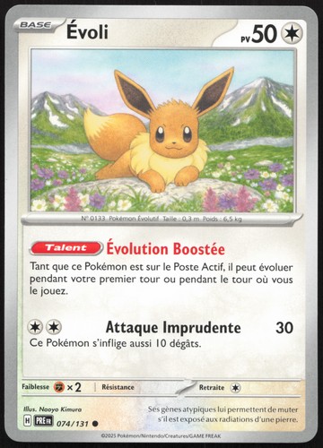 Carte pokémon évoli - carte, 074/131