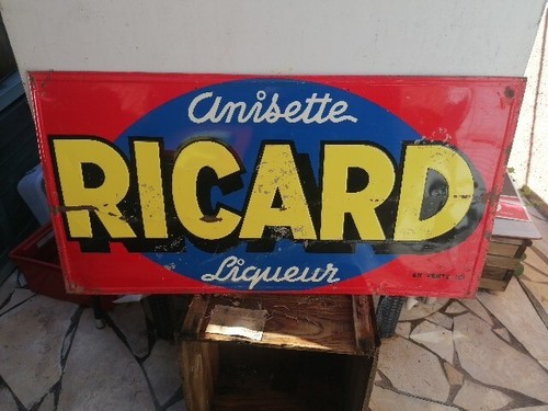 Ancienne plaque tole ricard - ancienne,
