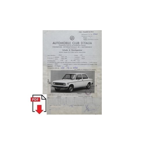 1969 fiat 128 scheda - 1969, di
