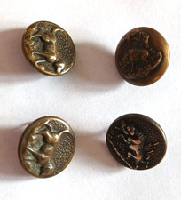 lot de 4 ancien boutons de