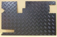 Land Rover Defender 90/110 Noir Carreaux Plaque Porte Carte Avec Essuie 98