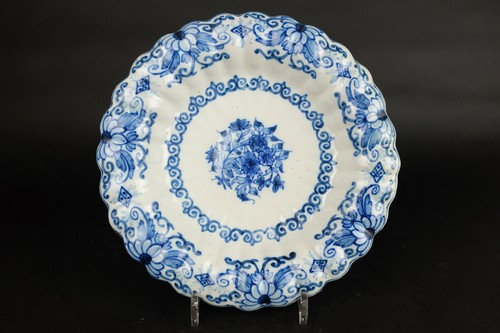 Grand plat bleu hollandais