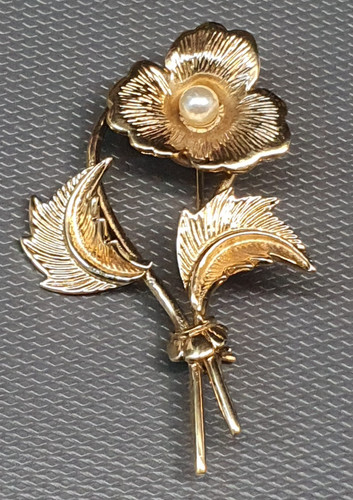 Bijou broche vintage fleur - bijou,