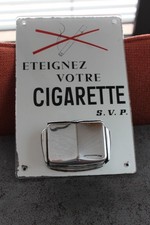 Plaque non émaillée CENDRIER