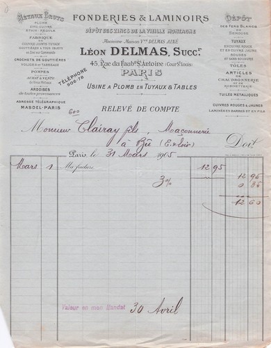Paris fondeur delmas - 75,