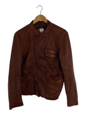 Hugo Boss Leather Jacket Blouson -- Sheep BRW Plain 22-0602 Used